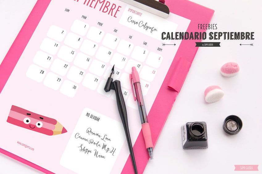 Freebies de septiembre by Sami Garra