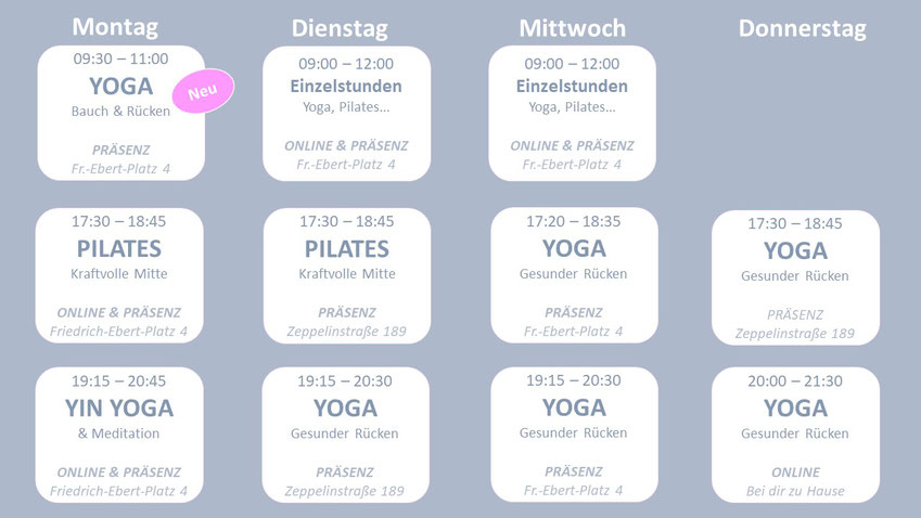Yoga Heidelberg Kursplan Yoga Heidelberg 5er Karten 10er Karten Yoga Pilates Entspannung