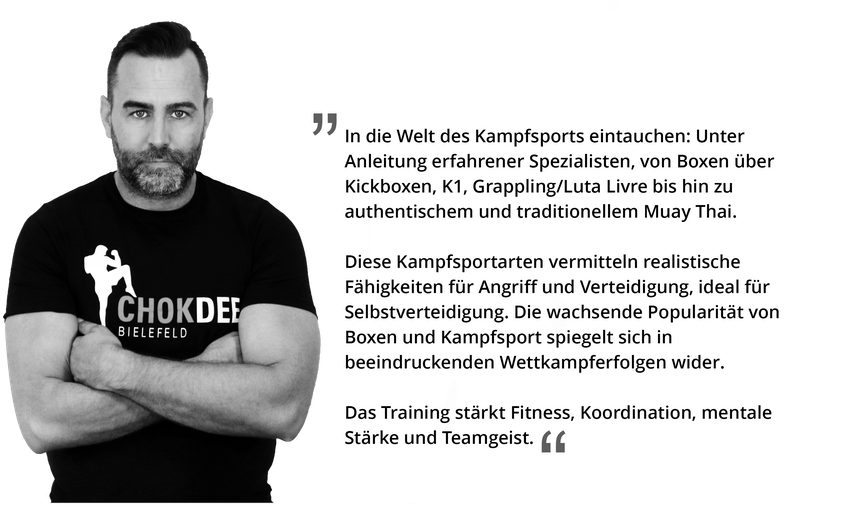Cheftrainer Benjamin Pannen vom Chok Dee in Bielefeld
