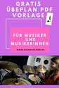 Musik Übeplan PDF Vorlage gratis