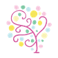 曲線の木のイラスト