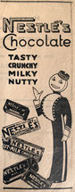 1939 Tientsin English language print advertisement for Nestle's Chocolate. From the MOFBA collection