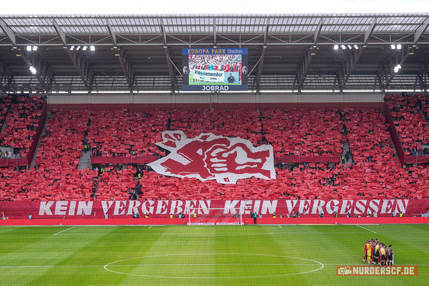 Foto Choreographie Stadion Freiburg, copyright Corrillo Ultras