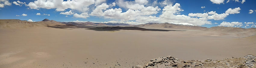 La impresionante vista que nos regala la pared sur del crater.