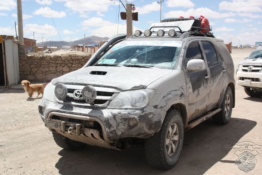 Así llegamos a Uyuni, en busca de un buen lavadero.