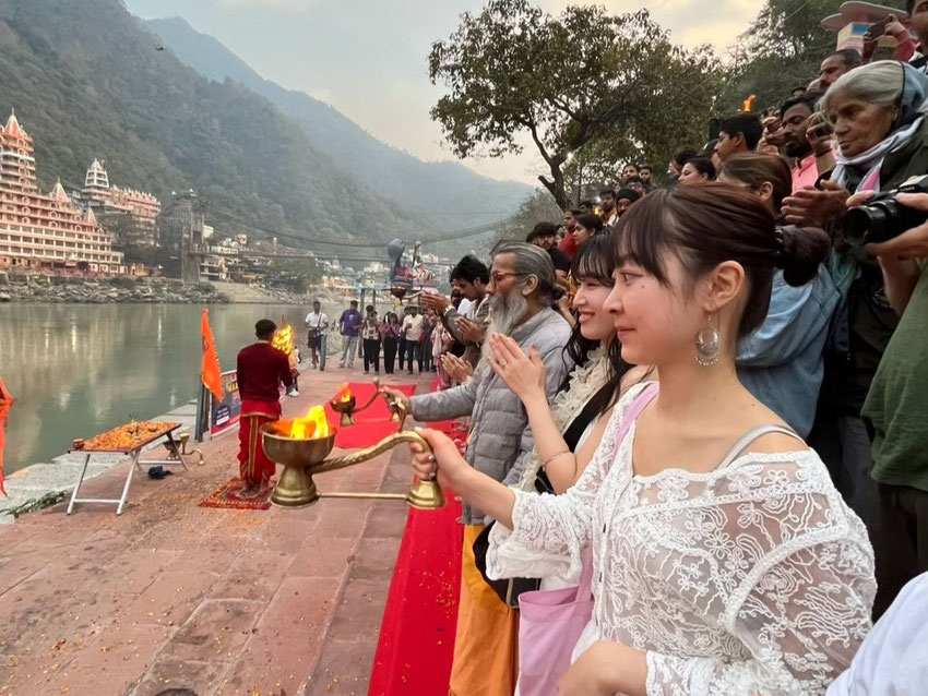 Ganga Arti(Fire Ceremony)