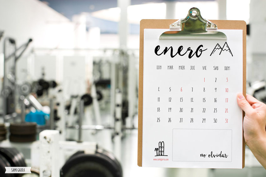 Freebies de Calendaro: ENERO by Sami Garra