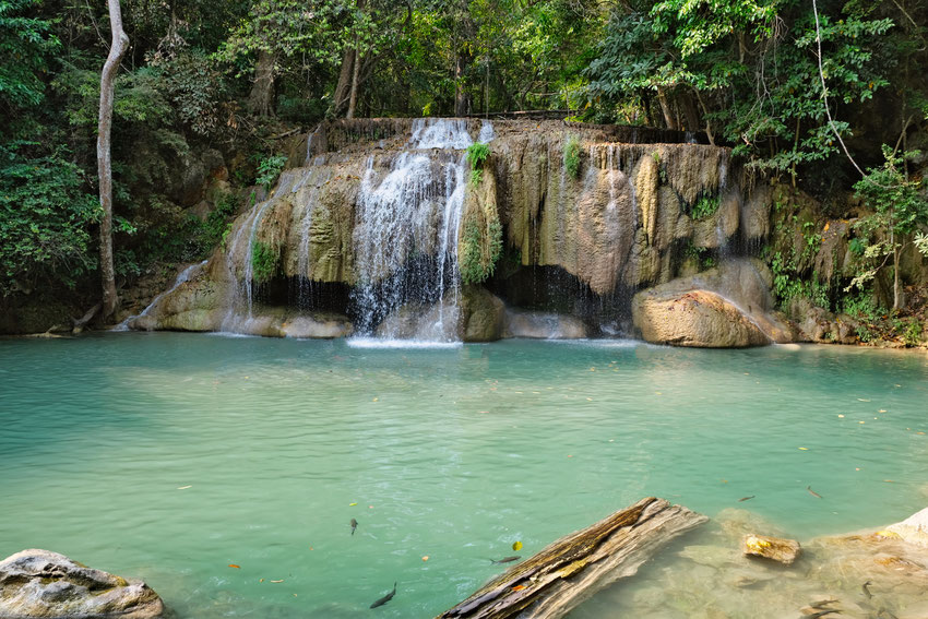 Cascades d'Erawan, province de Kanchanaburi, Thaïlande