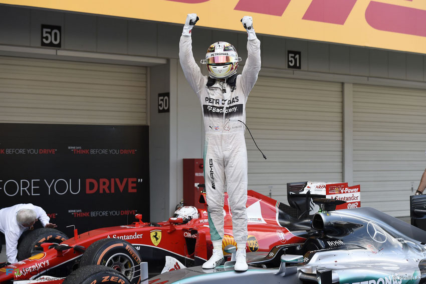 Lewis Hamilton in Giappone nel 2015