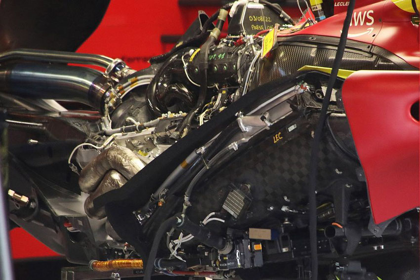Dettagli Power Unit Ferrari F1-75