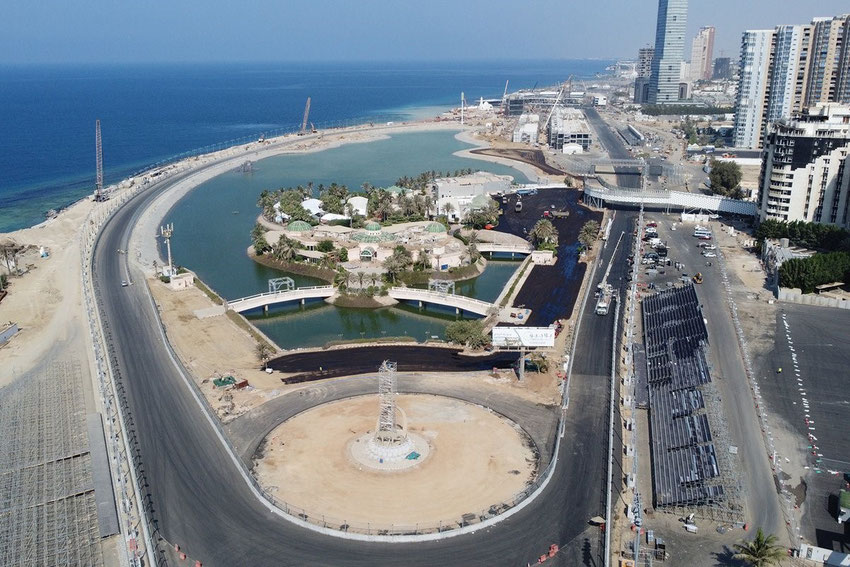 Il circuito di Jeddah, nuova frontiera dei progetti F1