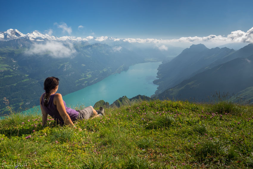 Aussicht auf den Brienzersee vom Brienzer Rothorn