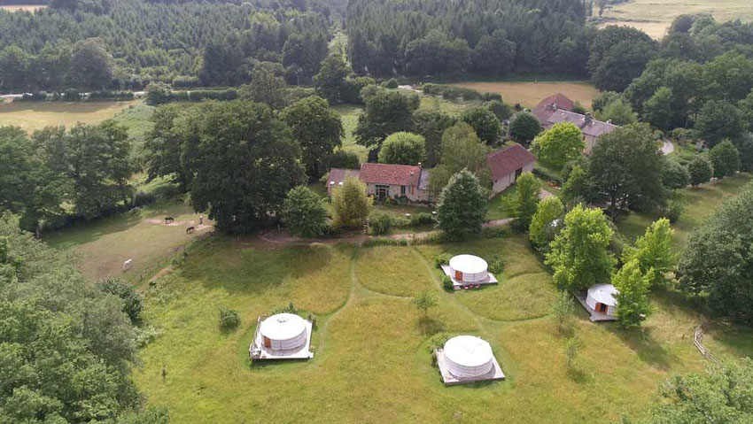 vacances en yourte à vassivière