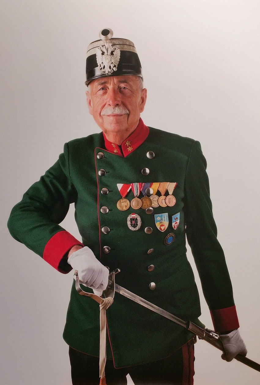 Kommandant des Bürgerkorps Riedau Hauptmann Ernst Holzbauer
