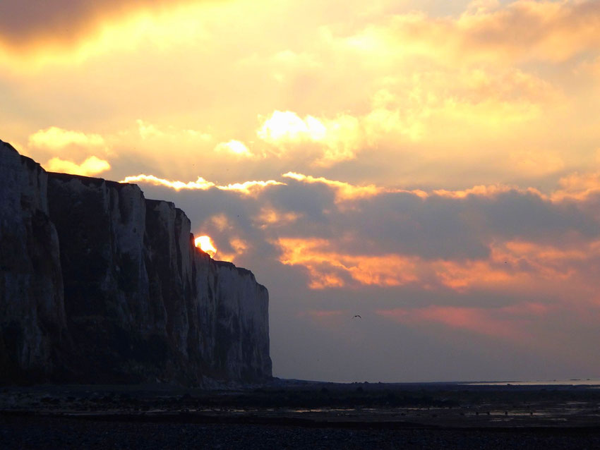 Coucher de soleil au Tréport