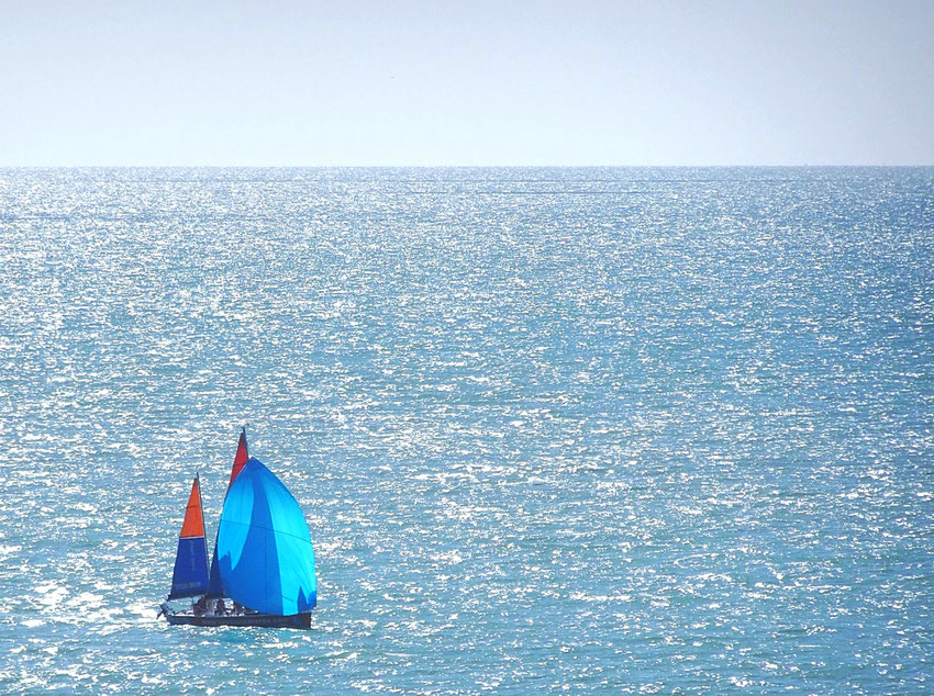 Reflets sur la Manche, au Tréport