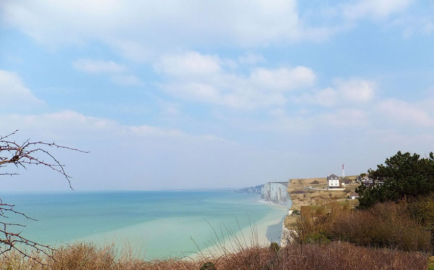 Sur la falaise entre Mers et le Bois-de-Cise