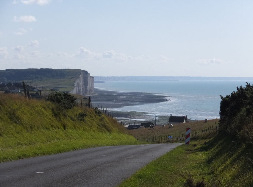 La route du Tréport à Mesnil Val