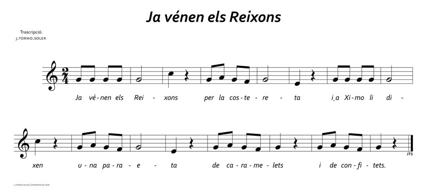 Cançons tradicionals - J. Tormo Soler - Compositor, director i guitarrista - Ja vénen els Reigs