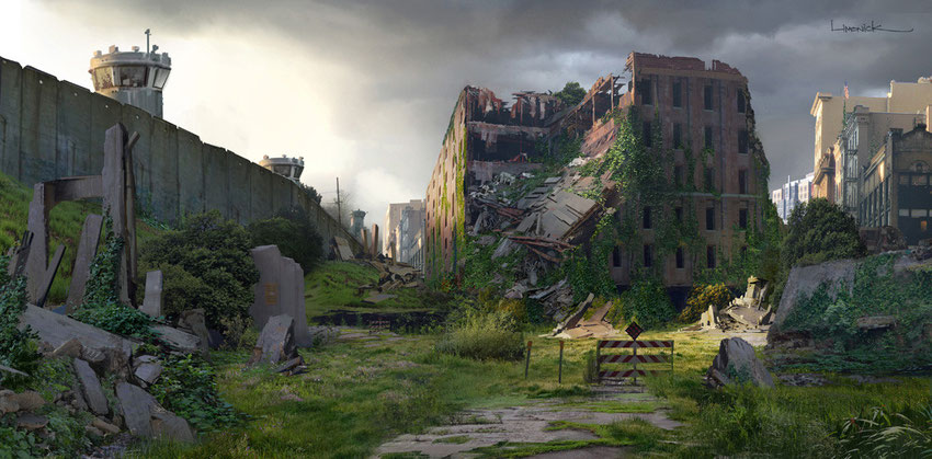 blog marie fananas écrivain "Les Oubliés" sources inspiration image concept art "The Last Of Us" ruines