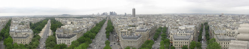 Blick vom Arc de Triomphe, Paris