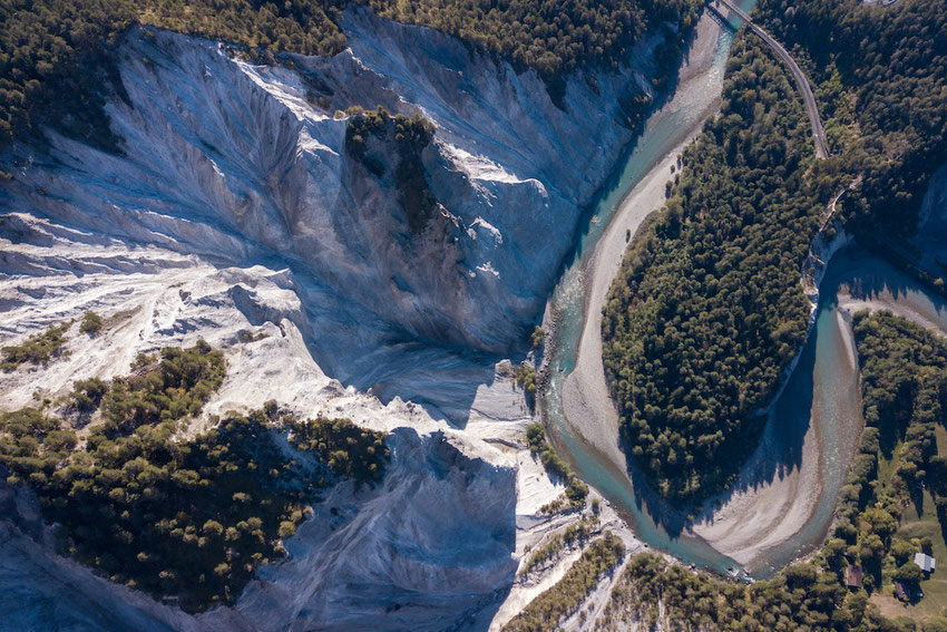 Rheinschlucht Ruinaulta Swiss Grand Canyon Surselva DJI Mavic Pro Drohne