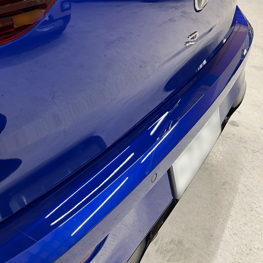 Volkswagen・Golf R　プロテクションフィルム　新潟　施工例　STEK　XPEL　リアバンパーステップ