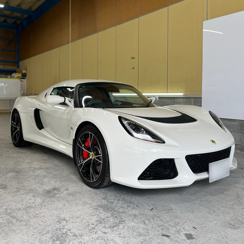 ロータス エキシージ　プロテクションフィルム施工　ストーンガード　施工例　新潟