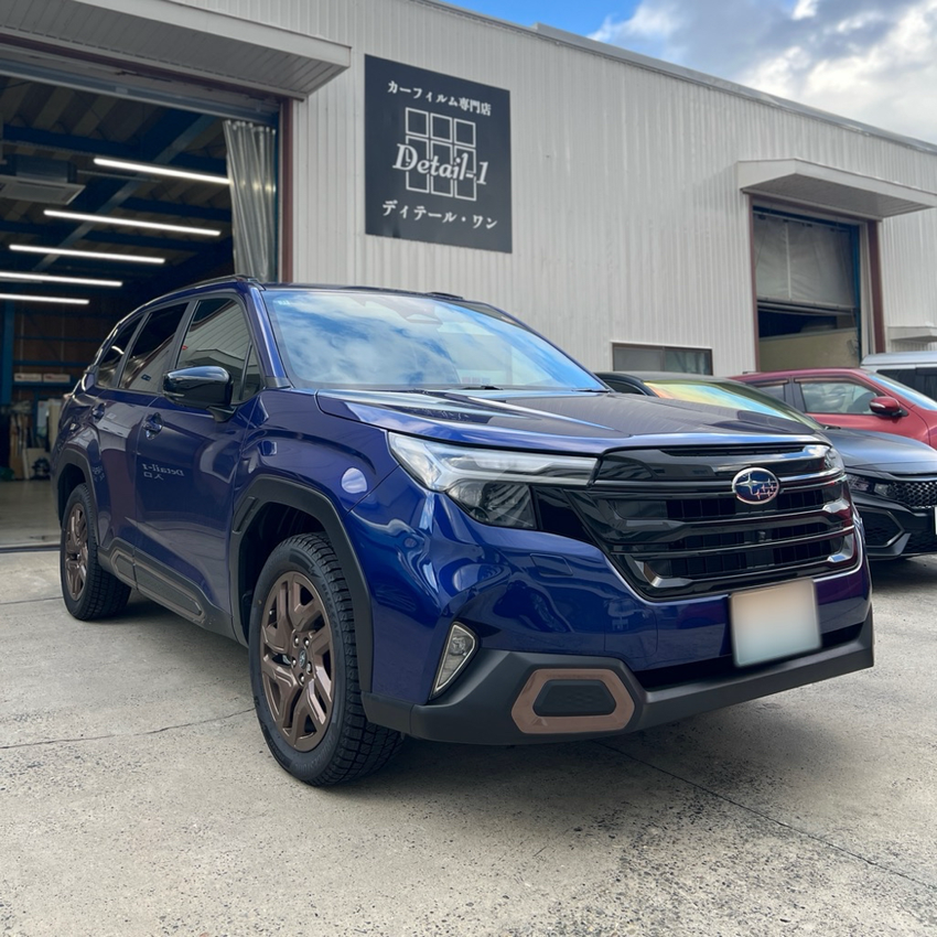 スバル　フォレスター　カーフィルム施工　新潟　WINCOS Premium series　高遮熱フィルム