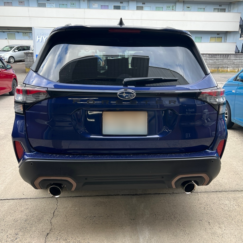 スバル　フォレスター　カーフィルム施工　新潟　WINCOS Premium series　高遮熱フィルム　リアガラス施工前