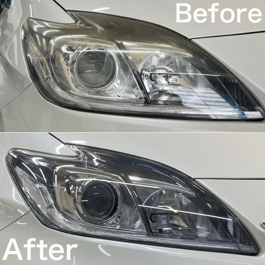 トヨタ プリウス 30系 ヘッドライトリペア 施工例