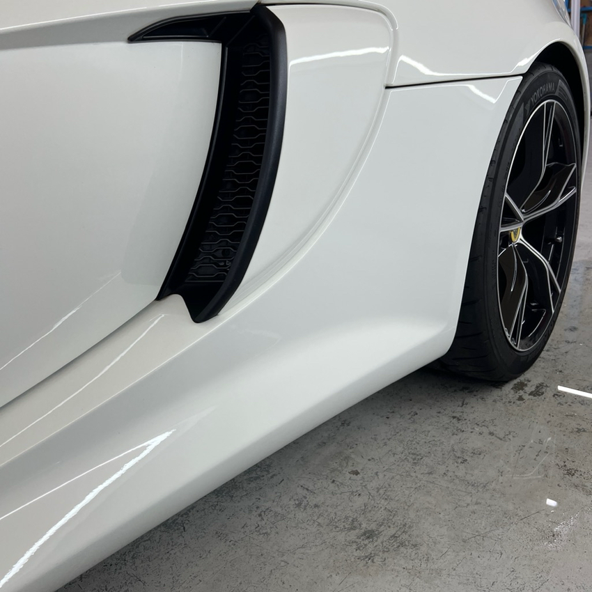 ロータス エキシージ　プロテクションフィルム施工　ストーンガード　施工後　助手席側　新潟