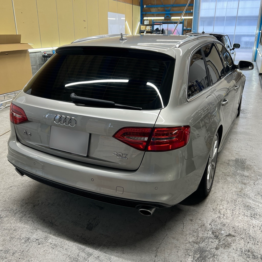 Audi A4 Avant　カーフィルム施工　WINCOS Premium　リアガラス施工後　新潟
