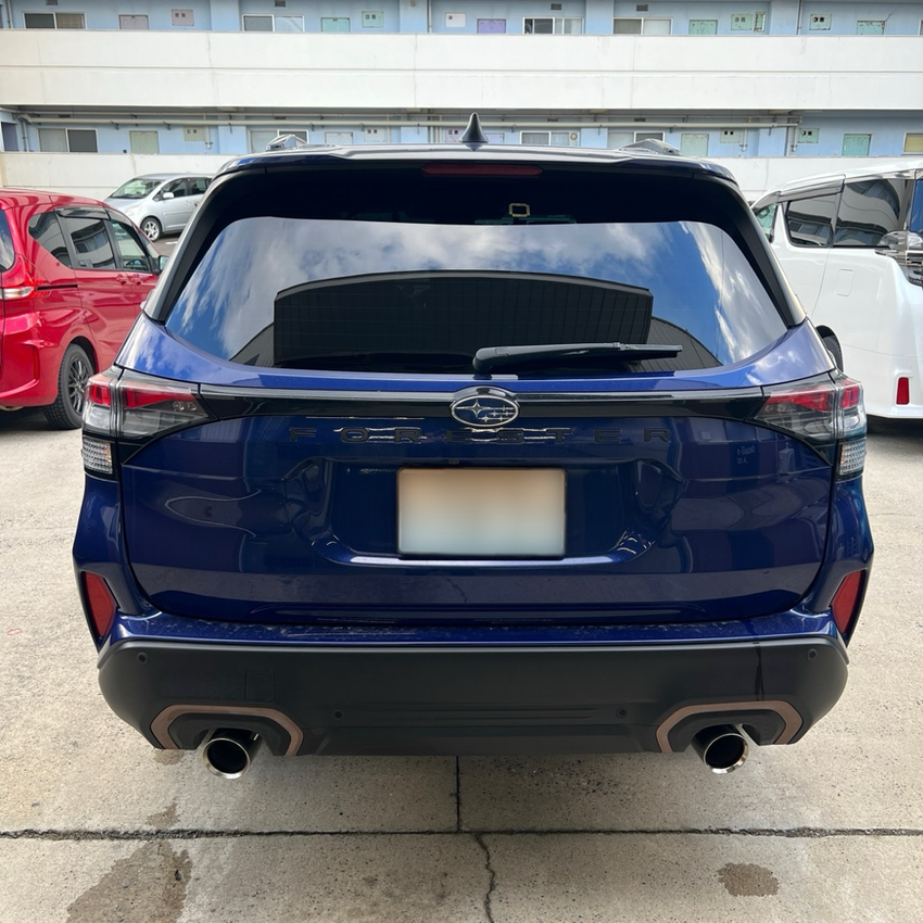 スバル　フォレスター　カーフィルム施工　新潟　WINCOS Premium series　高遮熱フィルム　リアガラス施工後