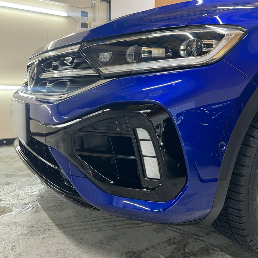 Volkswagen・T-ROC R　プロテクションフィルム　新潟　フロントバンパー　施工例