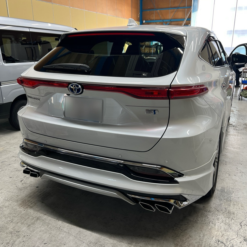 トヨタ　ハリアー　80系　カーフィルム施工　WINCOS Premium series　HCD-03G　リアガラス施工前