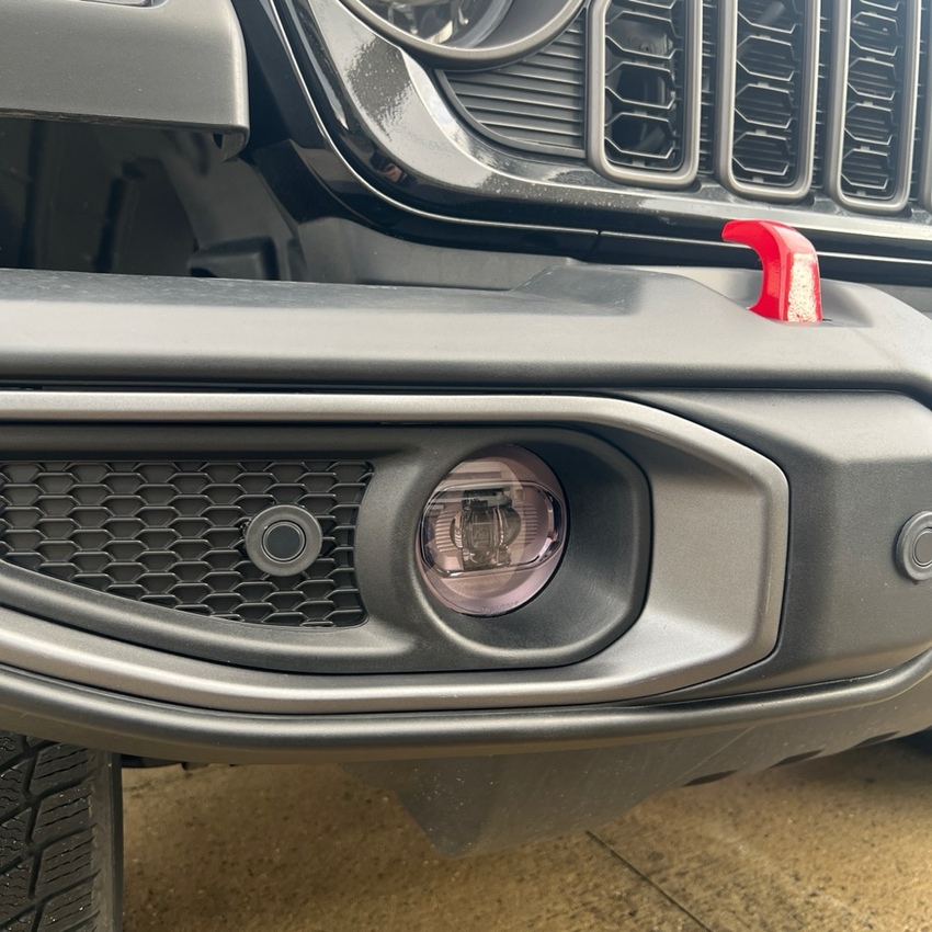 Jeep　ラングラー　プロテクションフィルム施工　スモークタイプ　新潟市　フォグランプ　施工後