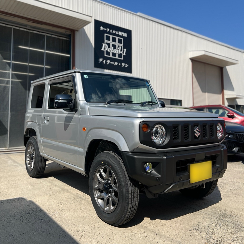 スズキ・ジムニー　カーフィルム施工　新潟　スモークフィルム　WINCOS　施工例