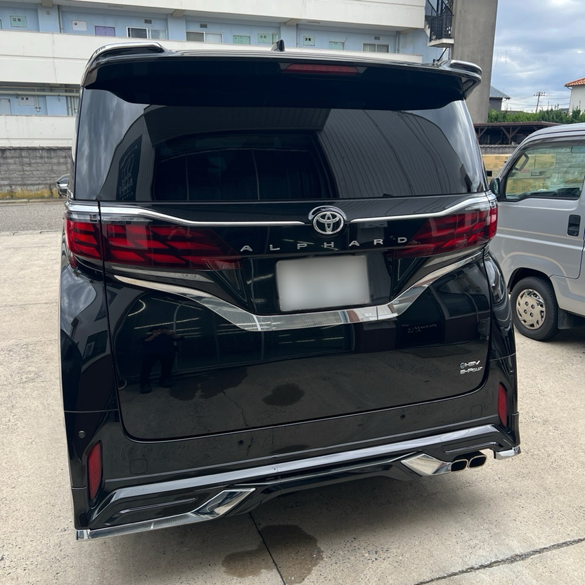 トヨタ アルファード 40系 リアガラス スモークフィルム施工 施工後