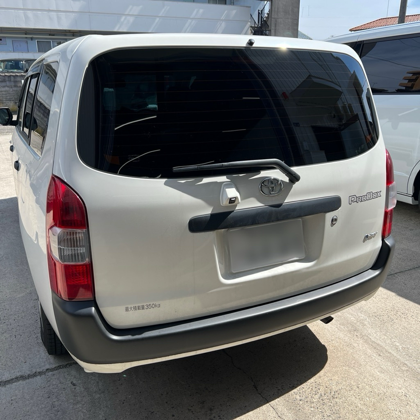 トヨタ プロボックス カーフィルム施工 WINCOS リアガラス