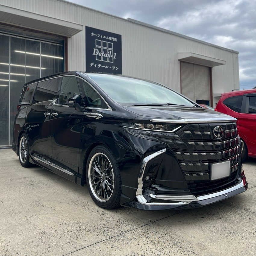 トヨタ アルファード 40系 リアガラス スモークフィルム施工