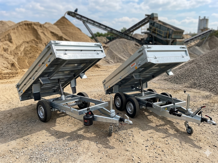 Rückwärtskipper Magdeburg Elektrohydraulik Handpumpe 3500kg Kipper kaufen Tandem Einachser