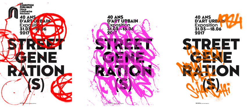 affiche street art genreation 31 mars au 18 juin 2017