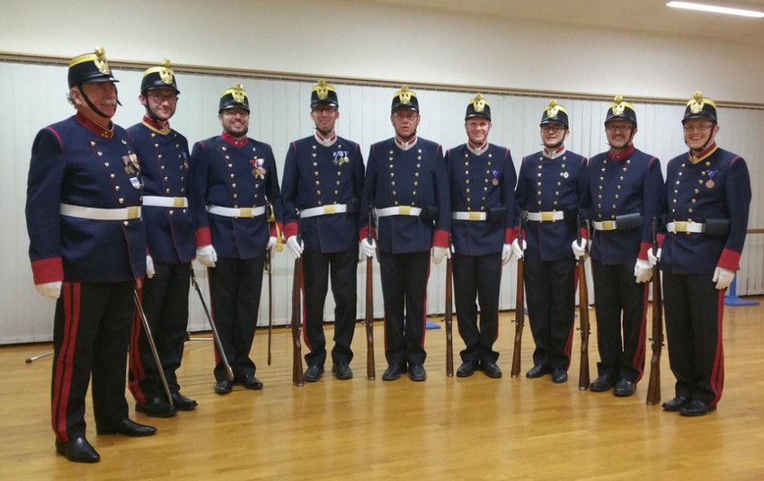 Ostergrabwache 2016 - bereits in den neuen Uniformen