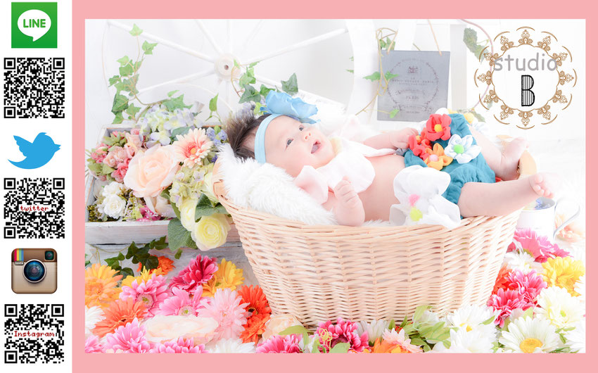 七五三 百日記念 お宮参り 赤ちゃん 家族写真 マタニティー 成人式 記念写真 入園 入学 名古屋市西区 スタジオB 寝相アート七五三 百日記念 お宮参り 赤ちゃん 家族写真 マタニティー 成人式 記念写真 入園 入学 名古屋市西区 スタジオ