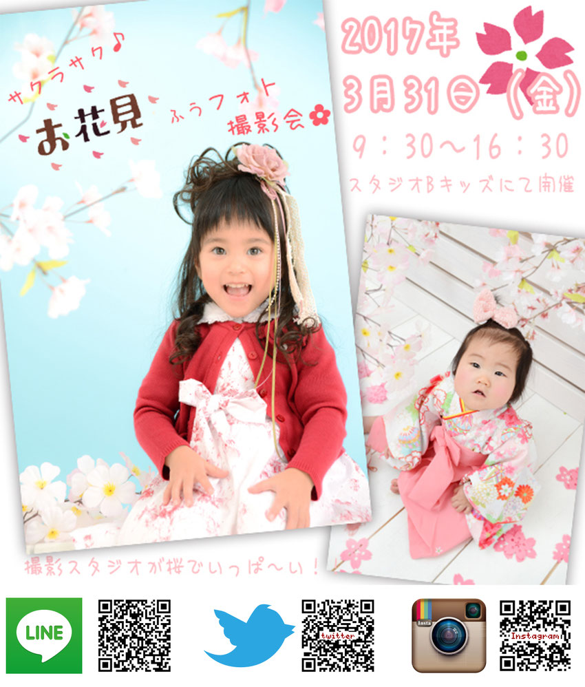 イベント お花見 名古屋 愛知 フォトスタジオ 写真館 3月 サクラ 桜