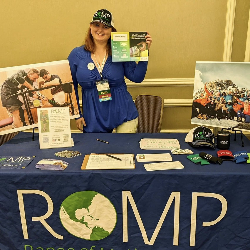 Sydney, ROMP's events and outreach manager, at a recent event (picture courtesy of Sydney Marshburn).