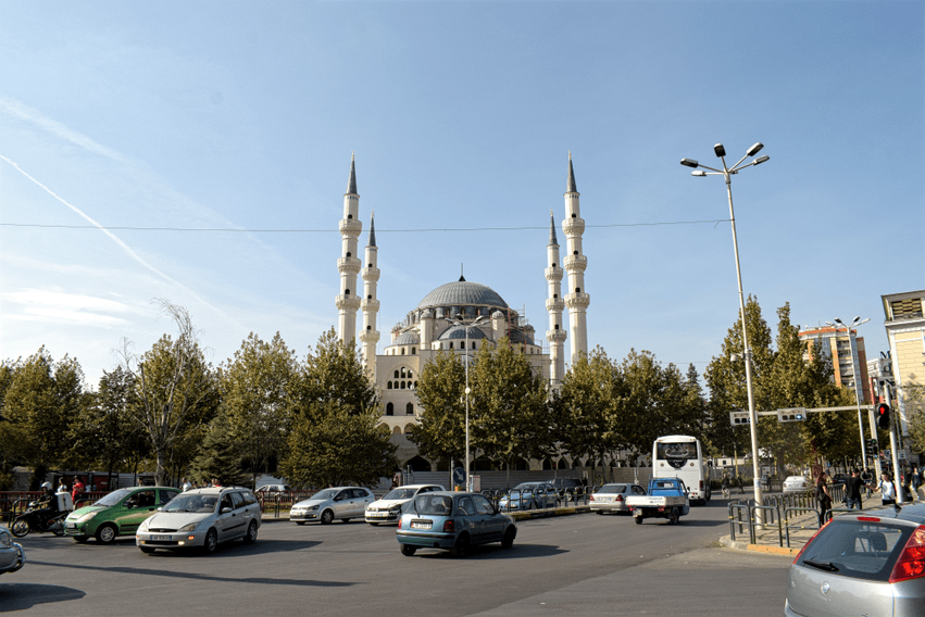 Roadtrip Albanien Moschee Tirana