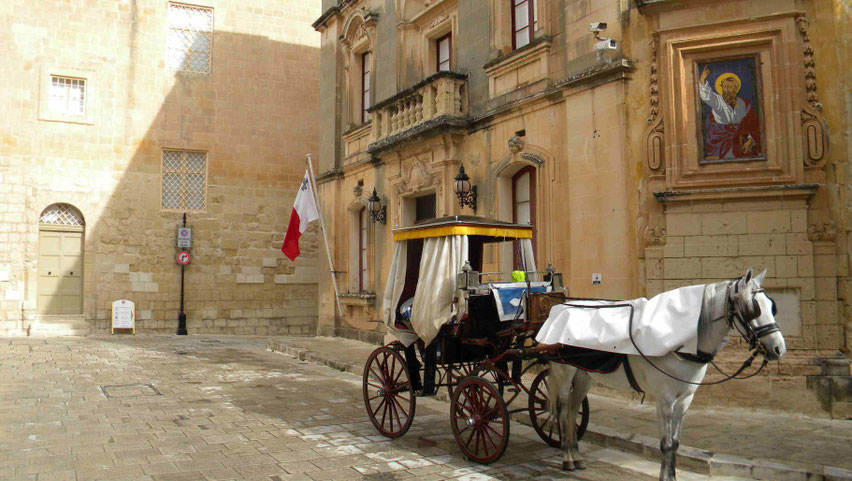 traditionelle Pferdekutsche in der Festung