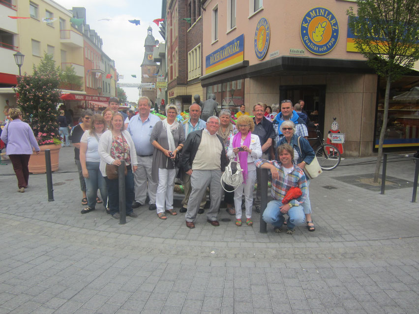 Ausflug einer Touristengruppe aus Pont-L´Abbé mit ihren Gastfamilien zur LAGA 2014 nach Zülpich